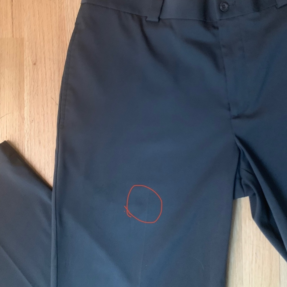 SLAZENGER Golf Pants Flat Front Regular Fit Charcoal Grey Stretch Size 34 - Picture 16 of 16